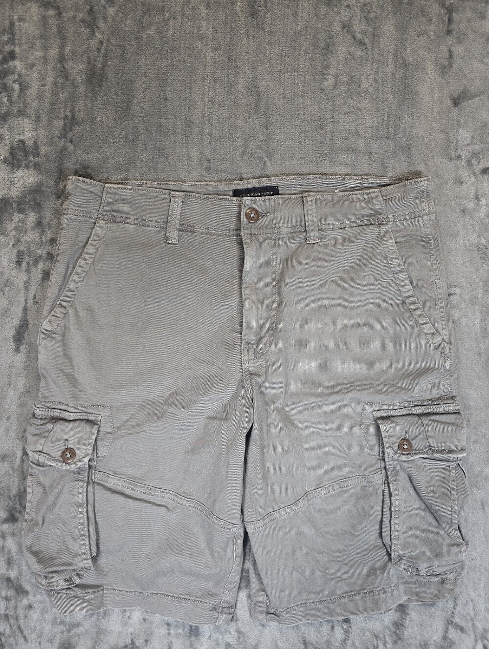 American Eagle Extreme Flex Cargo Shorts Size 36 Gray